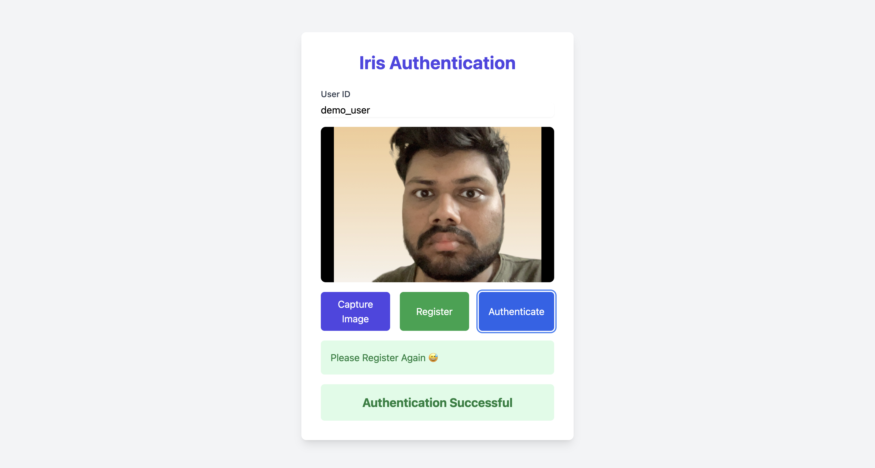 Iris-Based Authentication System